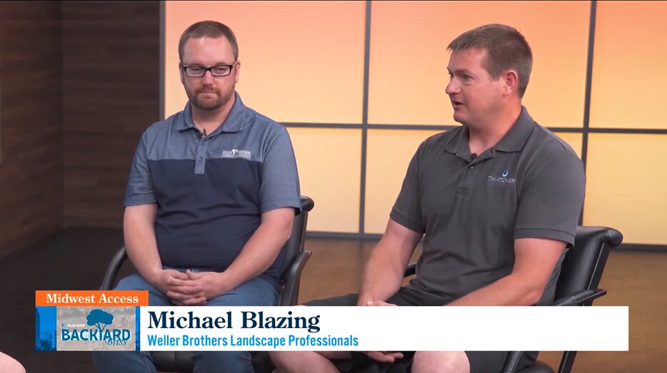 Michael Blazing, PLA of Weller Brothers Landscaping in Rochester, MN with Thatcher Pools talking about Backyard Bliss